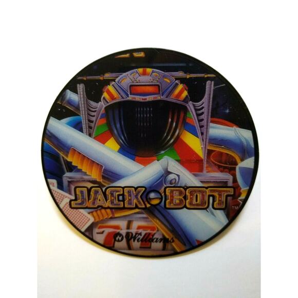 Jackbot COASTER Pinball Original NOS Plastic Promo Pinbot Robot 1995 Vintage - Picture 5 of 6